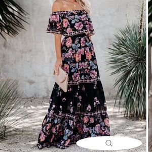 Vici montecito floral maxi dress